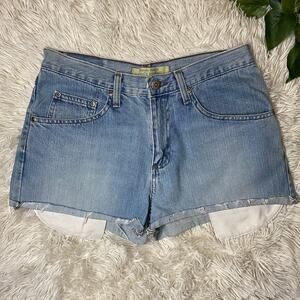 Wrangler Jeans Co. Women’s vintage mid rise cutoff denim shorts